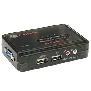 Avocent 2SV120BND1 SwitchView 100 2 Port USB KVM Switch with Audio PC Computer - Picture 1 of 4