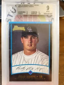 Bowman Draft Brad Hawpe 2001 #BDP10 BGS 9 - Imagen 1 de 2