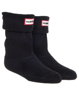 Hunter Black Fleece Welly Boot Socks Girls Size S L18038 - Picture 1 of 2
