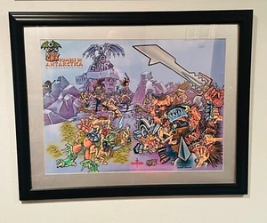 GWAR "RUMBLE IN ANTARTICA" FRAMED POSTER - Picture 1 of 2