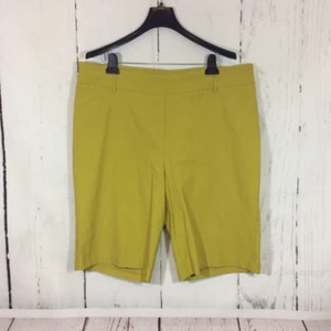 Ashley Stewart Women's Plus Size 26/28 Pull On Stretch Bermuda Shorts Warm Olive - Picture 1 of 9
