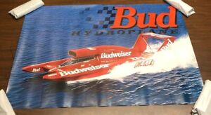 Miss Budweiser Hydroplane Autographed 1994 Bud Boat Racing Wall Poster 20"x28" 