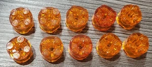 Lego Rundsteine 2x2 Orange Durchsichtig 10 Stück - Bild 1 von 1