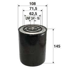 VALEO oil filter 586014 screw-on filter for Peugeot Fiat Lanza Opel Renault UNF 2