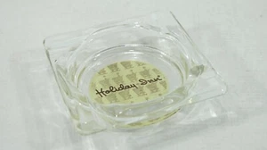 Vintage Holiday In Clear Glass Ashtray - Picture 1 of 5
