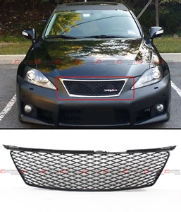 FOR 06-08 LEXUS IS250 IS350 ISF F SPORT STYLE HONEYCOMB MESH FRONT BUMPER GRILLE - Picture 1 of 4