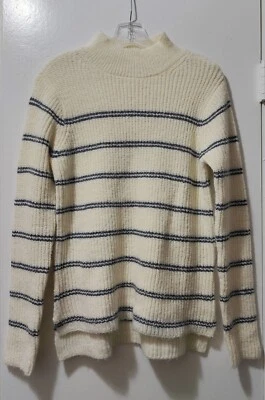 Женский вязаный свитер Maurices цвета слоновой кости/сине-серый размер S - Изображение 1 из 2