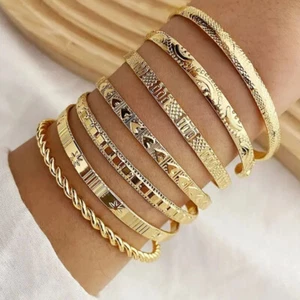 Damen Armband Armreif Modeschmuck Gold Edelstahl Qualität Damen Schmuck - Bild 1 von 6