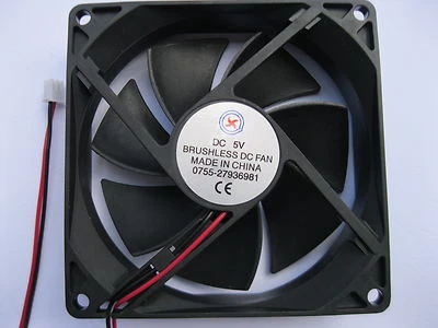 4 pcs Brushless DC Cooling Fan 7 Blade 5V 9025S 92x92x25mm 2 Wire Sleeve Bearing - Image 1 of 2