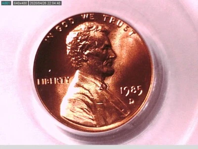 1985 D Lincoln Memorial Cent PCGS MS 67 RD 16439624  - Image 1 of 3
