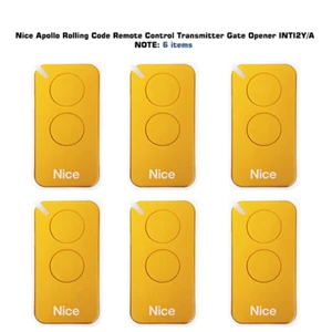 Nice Apollo Rolling Code Remote Control Transmitter Gate Opener INTI2Y Lot 6pcs - Picture 1 of 2