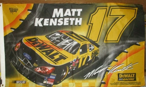 Matt Kenseth # 17 DEWALT SINGLE SIDED 3 x 5 FLAG ! FAST SHIPPING ! Cover