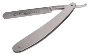 Timor G & F Rasoio di Solingen Deluxe Carbonstahl-Klinge Edelstahl-Griffschalen - Foto 1 di 1