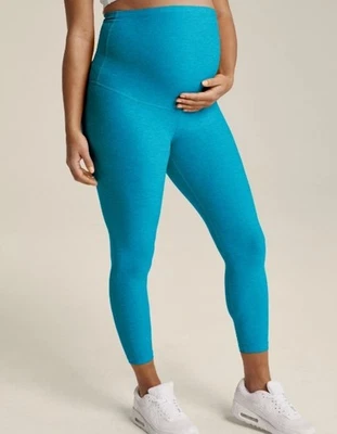 Beyond Yoga Spacedye Love The Bump Maternity Midi Legging Cali Blue Heather XS - Image 1 of 3