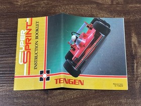 Super Sprint Tengen Nintendo NES Instruction Manual Only