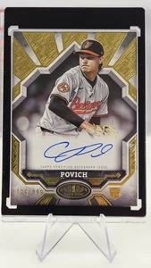 Cade Povich 2025 Topps Tier One On Card Gold Auto /299《Slab Ready》+ Neu 1-Touch - Bild 1 von 7