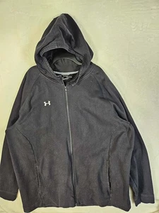 Under Armour Hoodie Herren 5XL Langarm durchgehender Reißverschluss Taschen schwarz - Bild 1 von 7