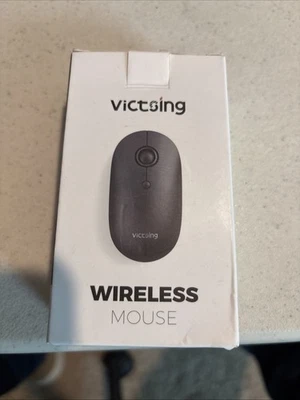 Victsing 2.4G Silent Slim Wireless Mouse Cordless Quiet Mice USB Receiver for PC - Image 1 of 3