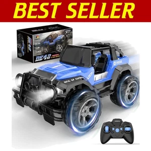 DE42 1:18 Scale RC Racing Car – 80 Min Playtime, LED Lights, Off-Road Fun - Picture 1 of 9