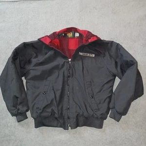 Vintage King Louie Pro Fit Nylon Bomber Jacket Union Made Mens M Hub City USA - Picture 1 of 10