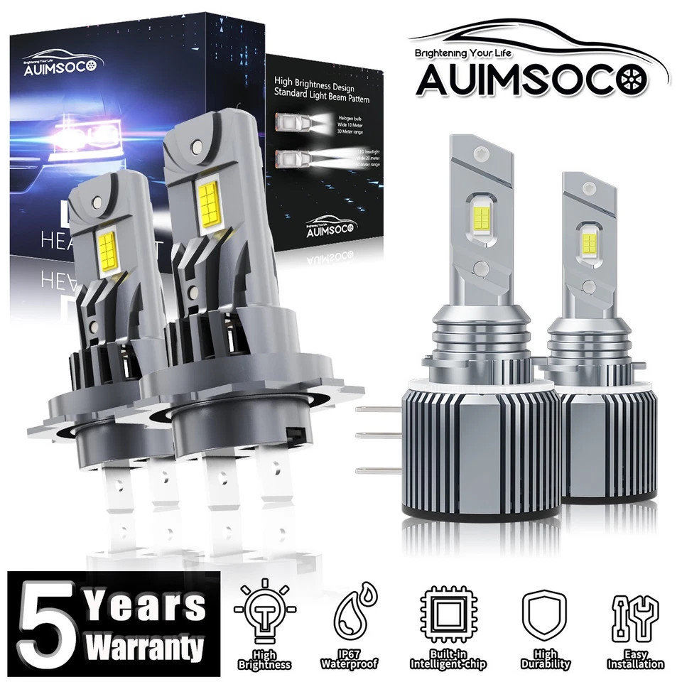 Para Mercedes-Benz GLA45 AMG 2015-2016 H7+H15 LED Faros Luz Alta Baja Foto 1 de 4