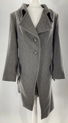 Женское пальто Vivienne Westwood Grey Virgin Wool Bend Anglomania размер UK 14 IT 46 - Изображение 1 из 4