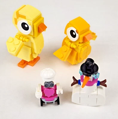 Lego Seasonal Holiday Advent Calendar Easter Chicks Incomplete 41382 40527 - Image 1 of 4