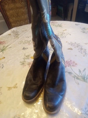 RARO~EL VAQUERO~Valerio Giuntoli~ITALIA Botas de Lona 39.5 Para Mujer EE. UU. 9-9.5 Foto 1 de 4