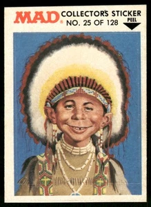 1983 MAD Magazine Collectors Sticker Fleer Alfred E Neuman VTG #25 - Picture 1 of 2