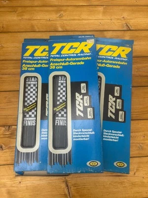 TCR Anschluss-Gerade 38 cm – Freispur-Autorennbahn – OVP – Vintage Arxon/Au - Bild 1 von 2