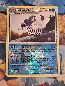 poliwrath 21/95 HGSS Unleashed League Promo crosshatch Pokemon TCG LP - Picture 1 of 11