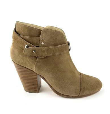 Rag & Bone Harrow Mujer Talla 40 (US 10) Tostado Gamuza Tacón Botines Zapatos Foto 1 de 4