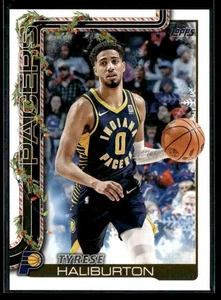 2025-26 Topps Holiday #H38 Tyrese Haliburton - Picture 1 of 2