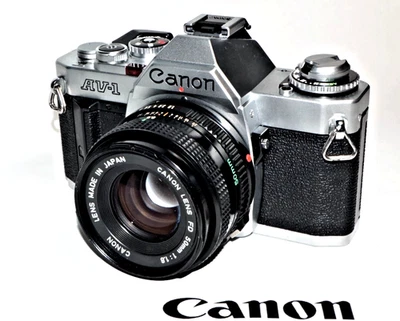 Canon AV-1 35mm film camera w/ SD 50mm  f1.8 Lens Foto 1 de 4