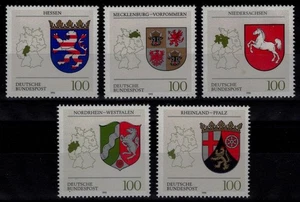 GERMANIA BRD 1993 Stemmi delle Province 5v MNH** - Picture 1 of 1