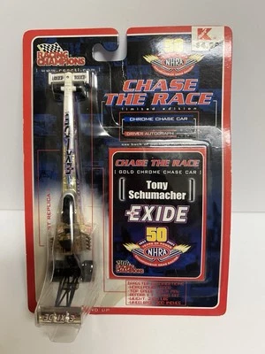 Racing Champions TONY SCHUMACHER CHASE THE RACE CHROME CASE CAR 1:64 - Image 1 of 2