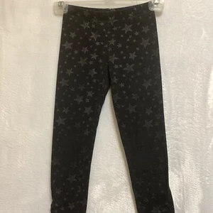 Girls Leggings Black with Stars Size S/P 6/6X Brand Circo - Picture 1 of 10