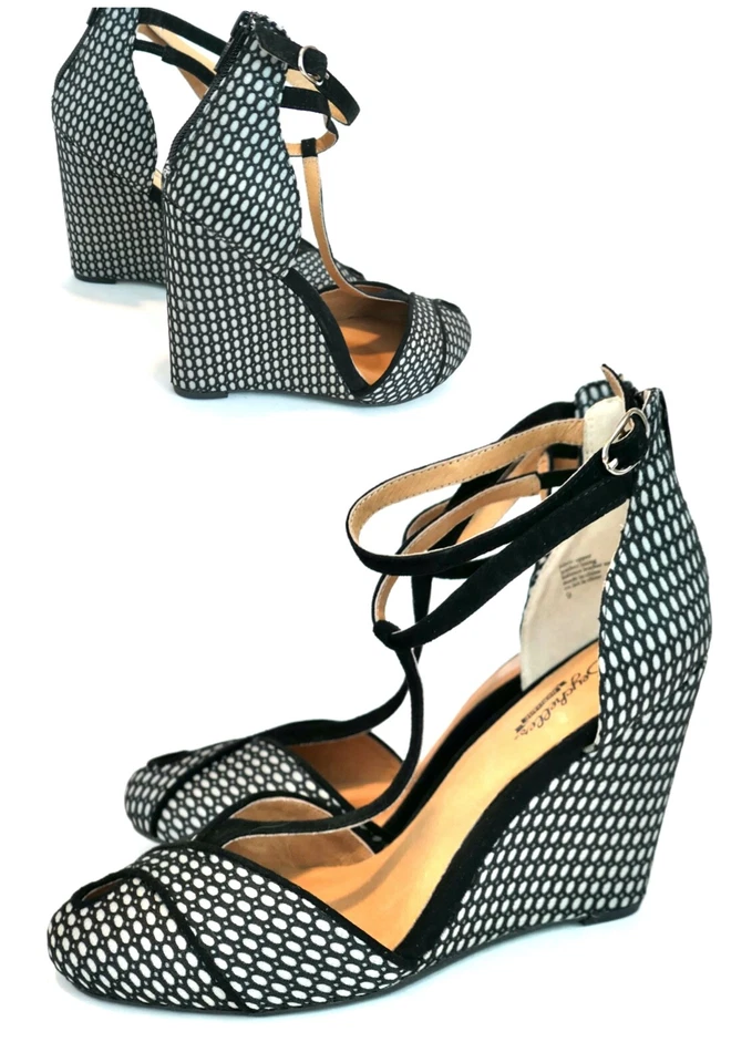 Seychelles Heritage Tobillo Correa en T Cuña Plataforma Tacón Deco Rockabilly 9 Foto 1 de 4