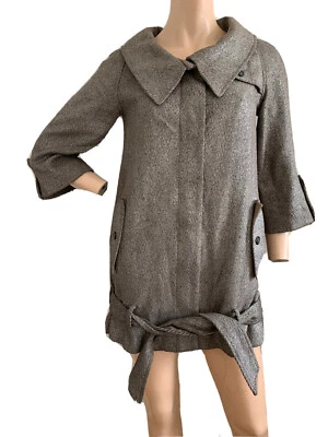 TOPSHOP WOOL MIX RETRO 50s 60s JACKIE O JACKET COAT UK 8 EU 36 US 4 SMALL BNWT - Image 1 of 4