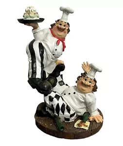 Happy Chefs hält Kuchen Harz Weinflaschenhalter selten - Bild 1 von 3