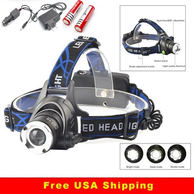 EZ HL 1200 CREE XML T6 LED Tactical Headlamp Torch Flashlight HL1200 1tac Style - Изображение 1 из 4