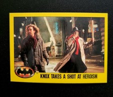 TOPPS BATMAN (1989 Series 2) #237 "KNOX TAKES A SHOT..." Trading Card New/Sharp