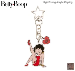 LLAVERO BETTY BOOP Acrílico Rojo Postura Alta Auténtico LICENCIA 6*6 cm Calidad - Imagen 1 de 8
