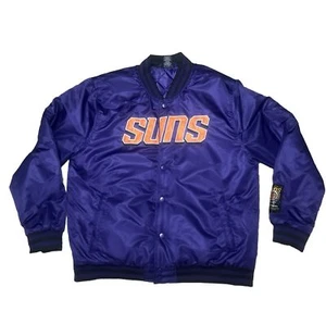 NBA Phoenix Suns Purple Bomber STARTER Style Conference King Jacket Men's M NWT - Picture 1 of 5