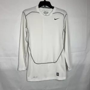 Nike Pro Combat Dri-Fit Herren Langarm Weiß Basisschicht Large - Bild 1 von 18