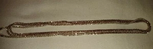 Sterlingsilber 925 zweifarbig diamantgeschliffen verdrehte Seilkette 1/2 Gold gewaschen 54 Zoll EU - Bild 1 von 10