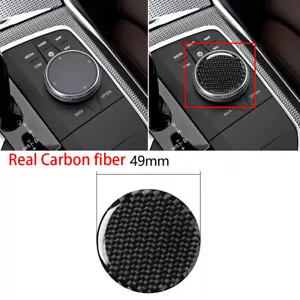 Carbon Fiber Multimedia Knob Stickers Cover Fit For BMW 3 Series G20 G28 19-2020 - Foto 1 di 9