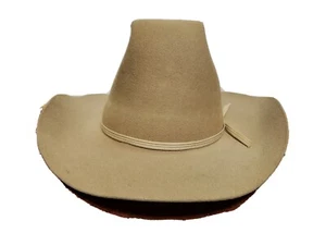 Sombrero Western Bollman Trail Boss Vintage Talla S Color Camel Lana Pura Grunge EE. UU.  - Imagen 1 de 12