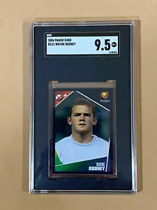 2004 Wayne Rooney Rookie England Sticker Euro 2004 Panini SGC 9.5 no PSA BGS - Picture 1 of 2
