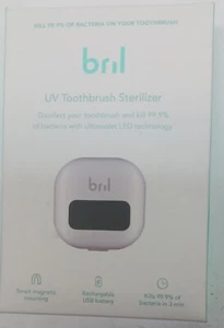 BRIL UV CEPILLO DE DIENTES ESTERILIZADOR - MATA EL 99,9% DE LAS BACTERIAS - USB RECARGABLE - NUEVO - Imagen 1 de 2